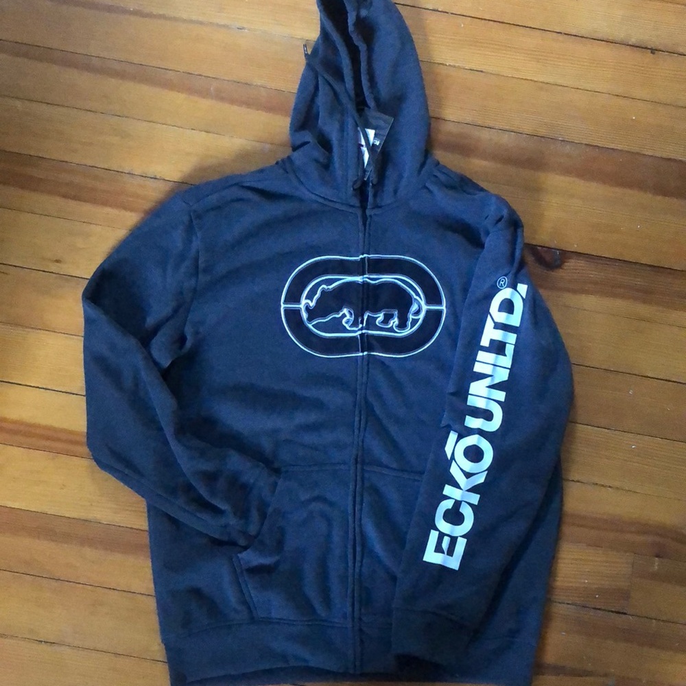 Zip up hooded sweatshirt